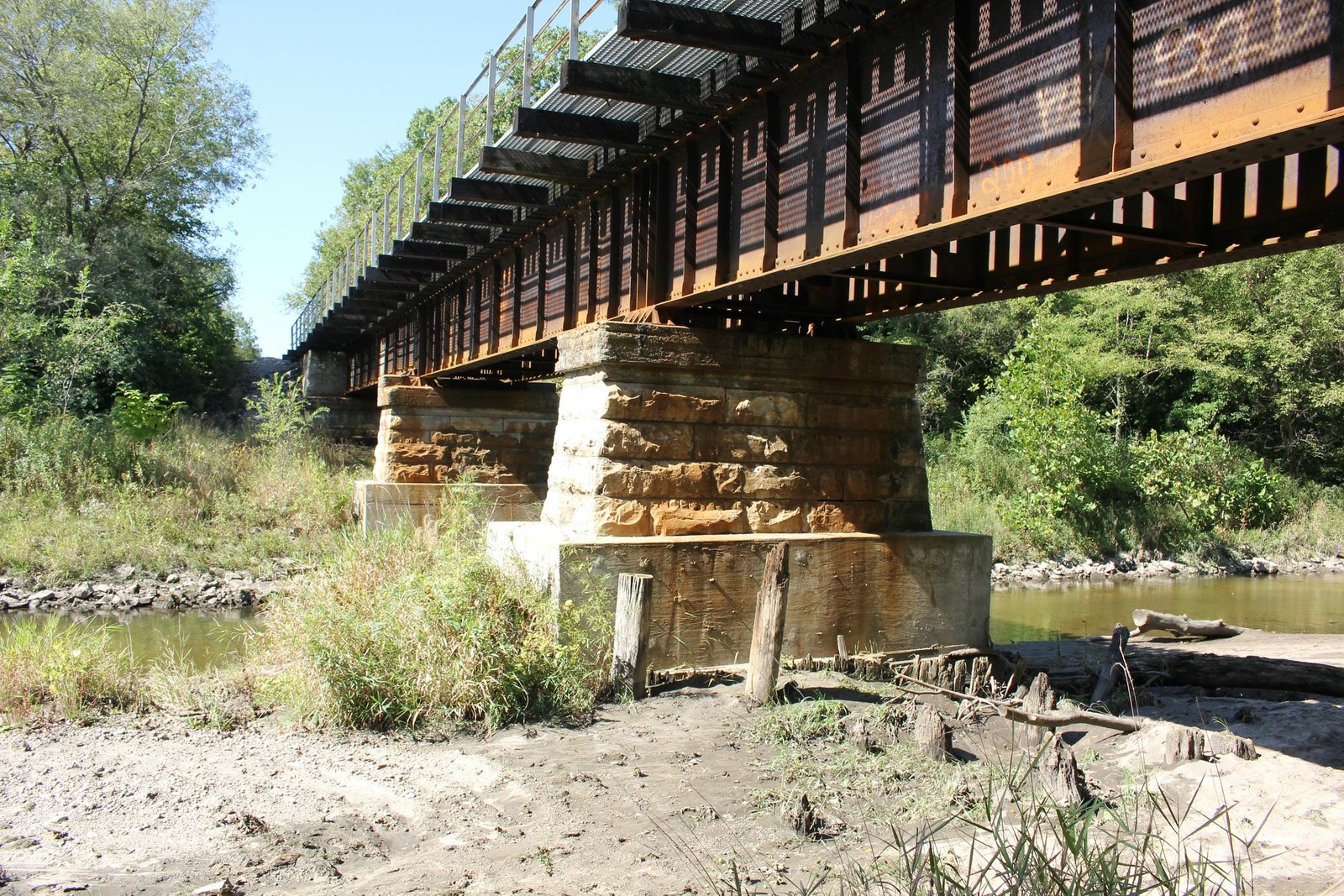 Looking west